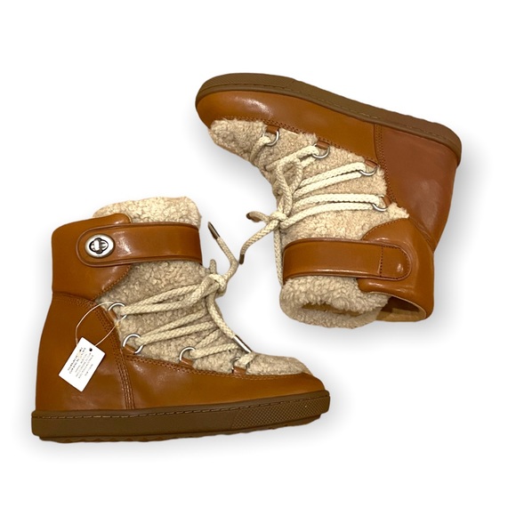 NEW COACH Women's Monroe Shearling Bootie size 8 - Picture 2 of 10